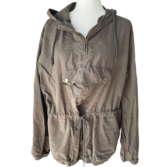 Frank&Oak Army Green Pullover Utility Jacket Sz XL - Picture 1 of 7